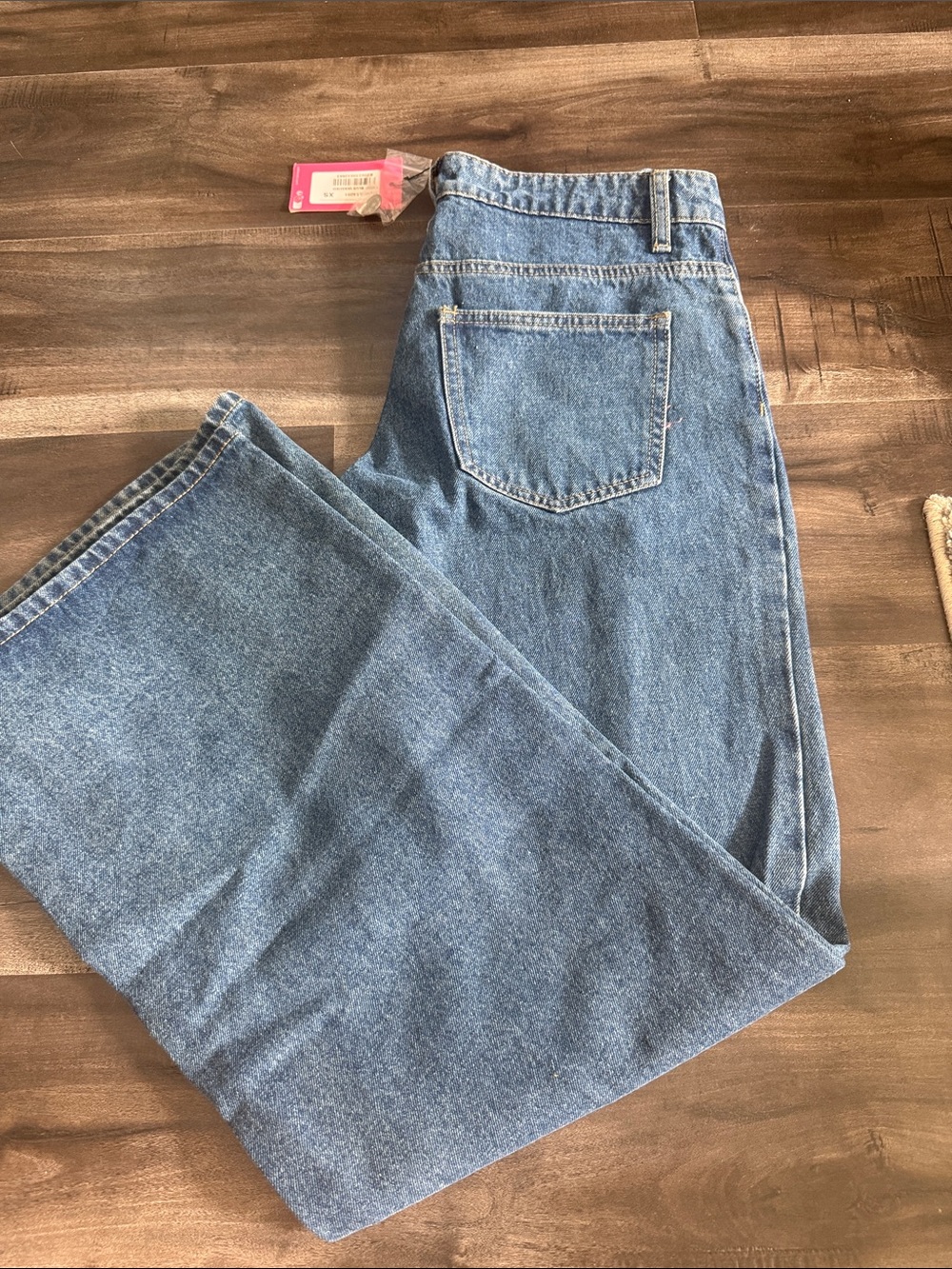 Edikted Women's Straight Light Blue Denim Jeans